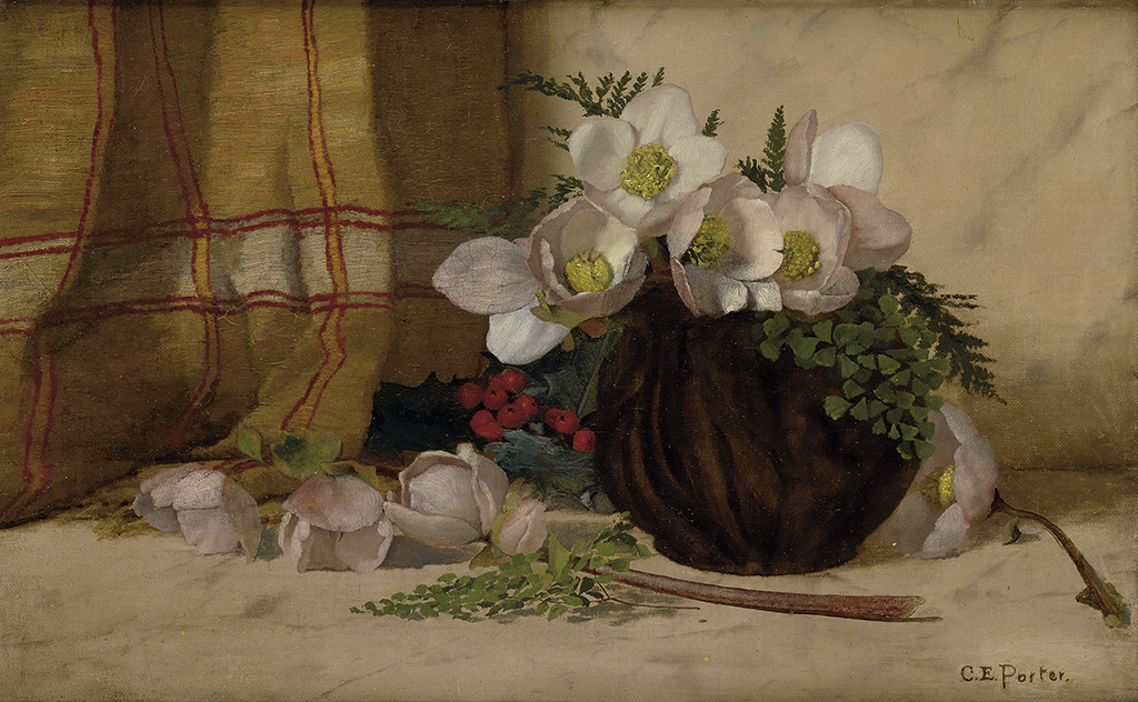 CHARLES ETHAN PORTER (1847 - 1923) Still Life with Roses.